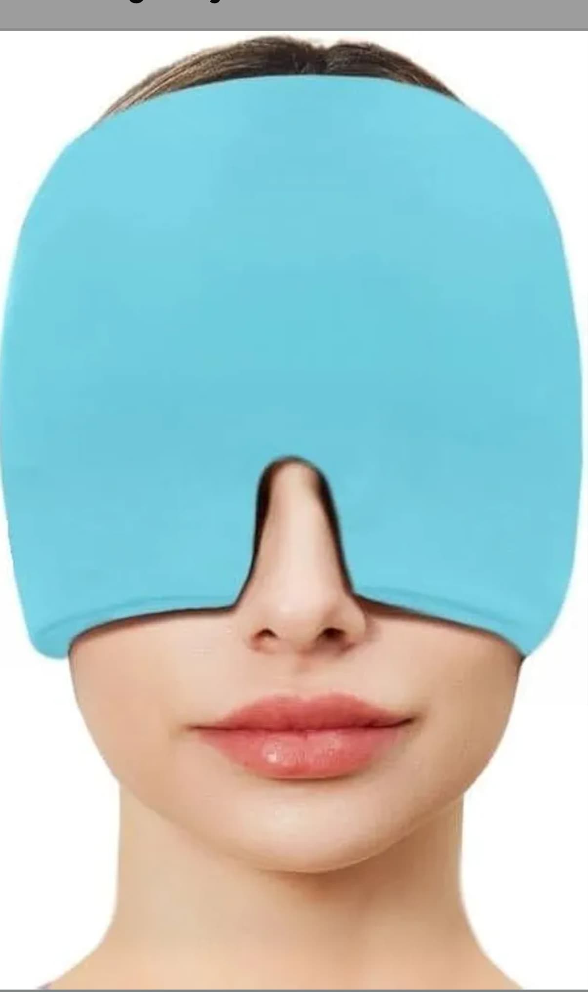 Migraine Relief Cap, Hot and Cold Gel Therapy Head Wrap for Headache Sinus Tension Relief