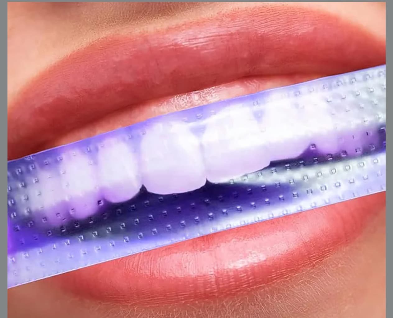 V34 Teeth Whitening Strips with PAP+ Purple Formula, 14 Applications Enamel Safe Sensitivity Friendly