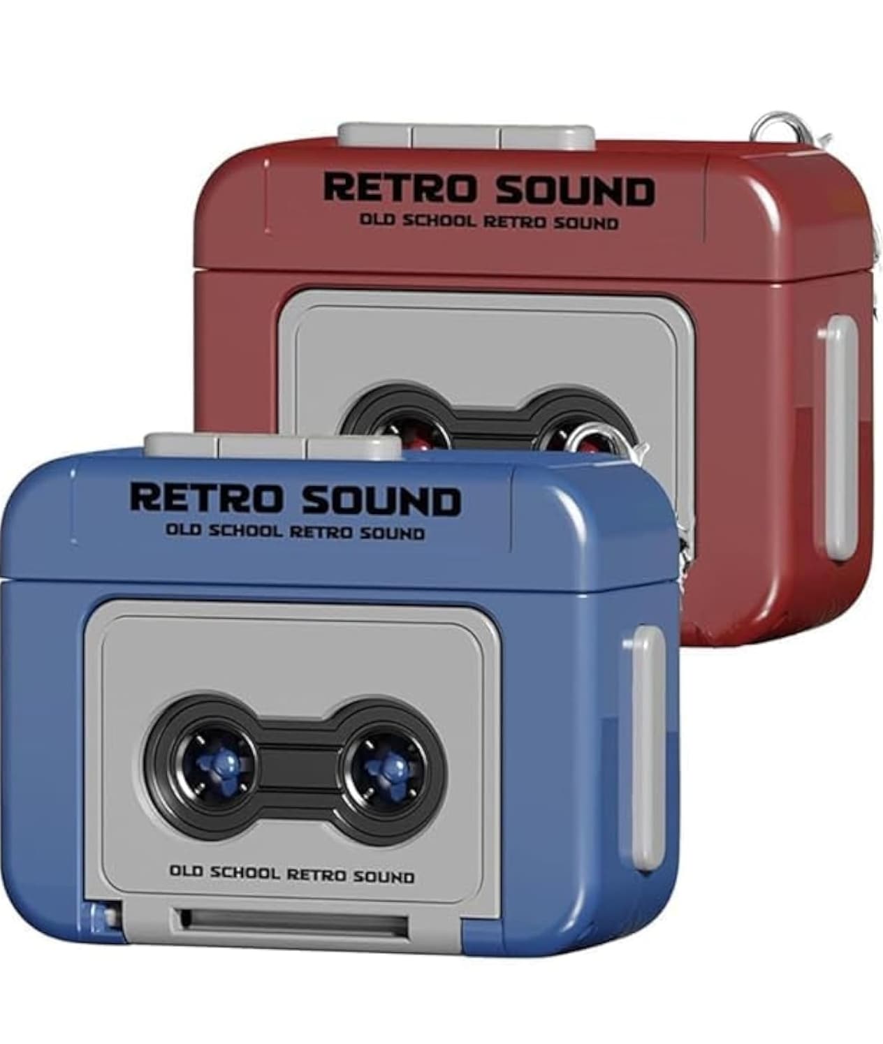 Retro Cassette Shaped Mini Voice Recorder Keychain, 15 Second Audio Recording Toy