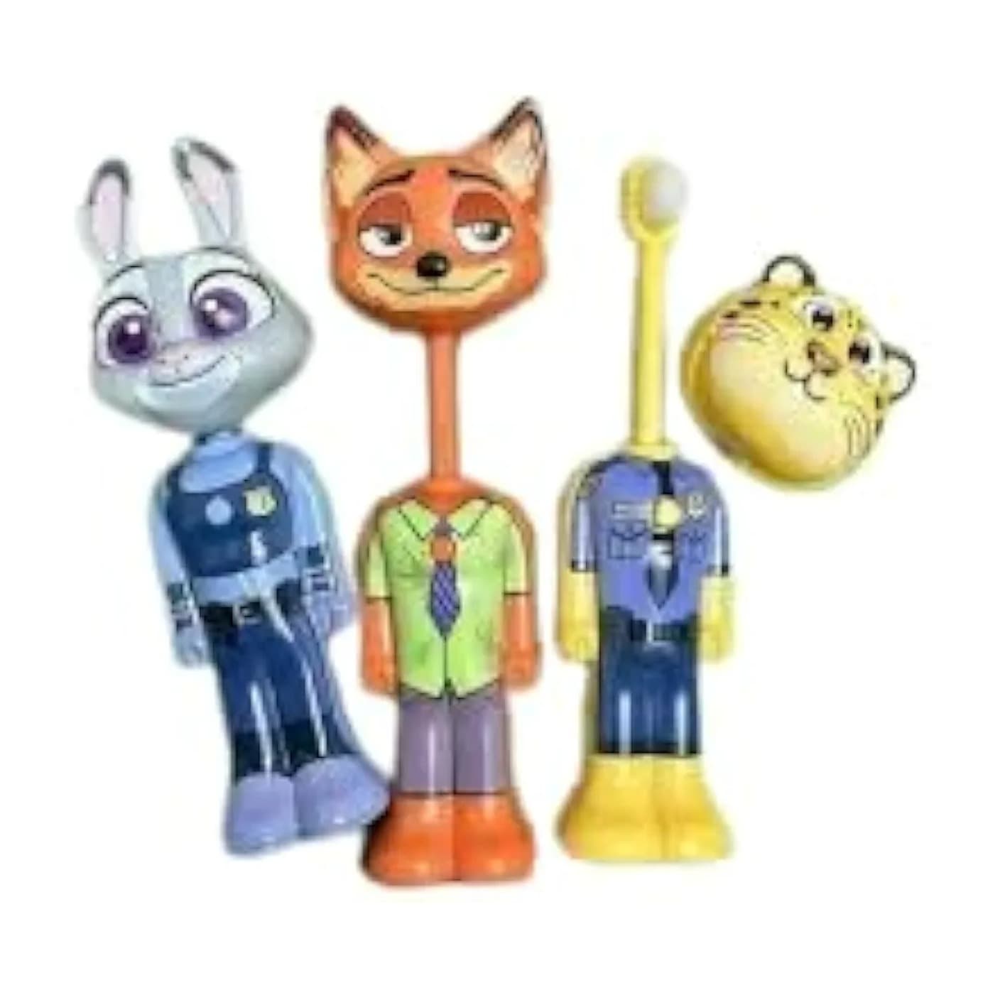 3D Character Kids Toothbrush with Animal Figure Handle, Extra Soft PBT Bristles for Toddlers 2+ Years Random Design