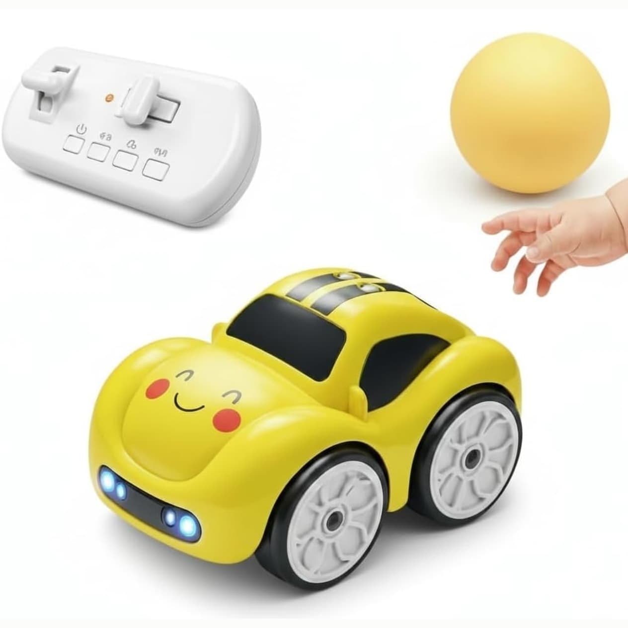 Smart Sensor RC Stunt Car with 4 Modes, Gesture Control Line Following Object Chase Rechargeable LED Kids Toy 3-8 Years