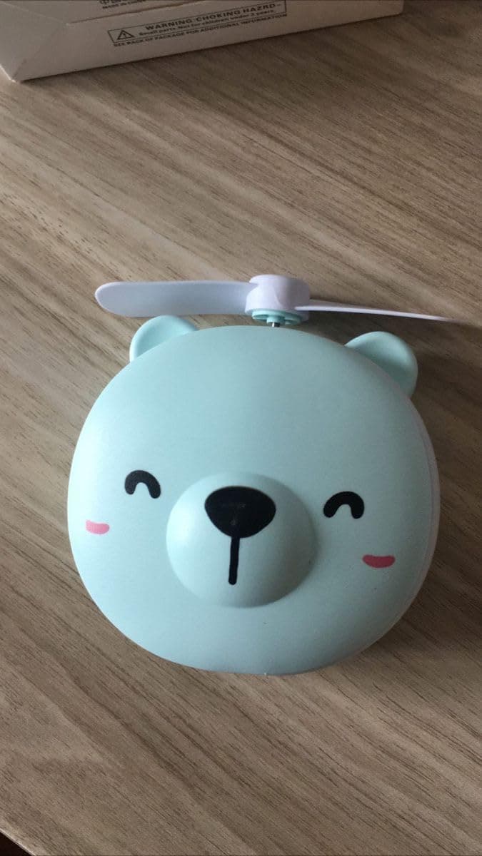Animal Shaped LED Makeup Mirror with USB Fan, Mini Vanity Mirror