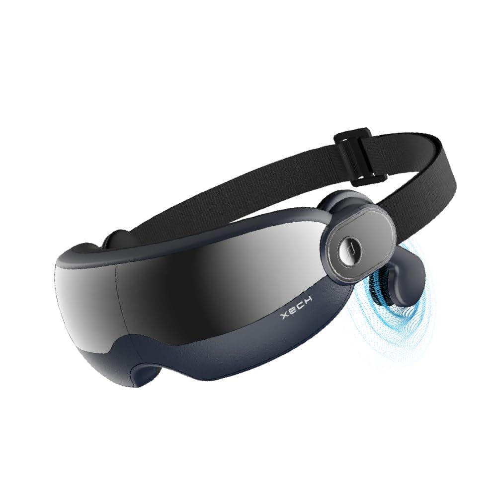Foldable Heated Eye Massager with Air Compression, Vibration and Bone Conduction Audio