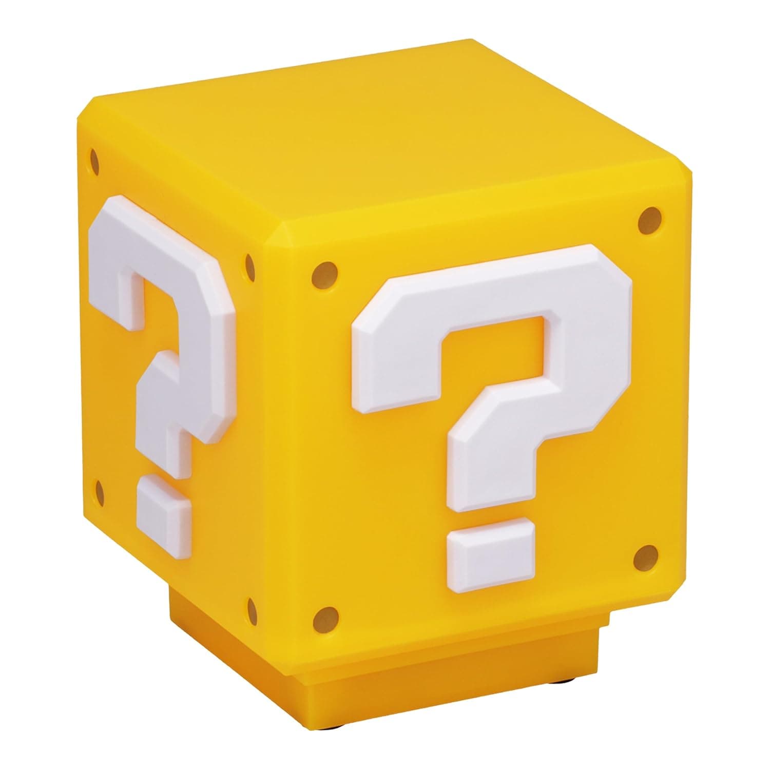 Mini Question Block Decor Light, Super Mario Inspired Yellow Cube Lamp