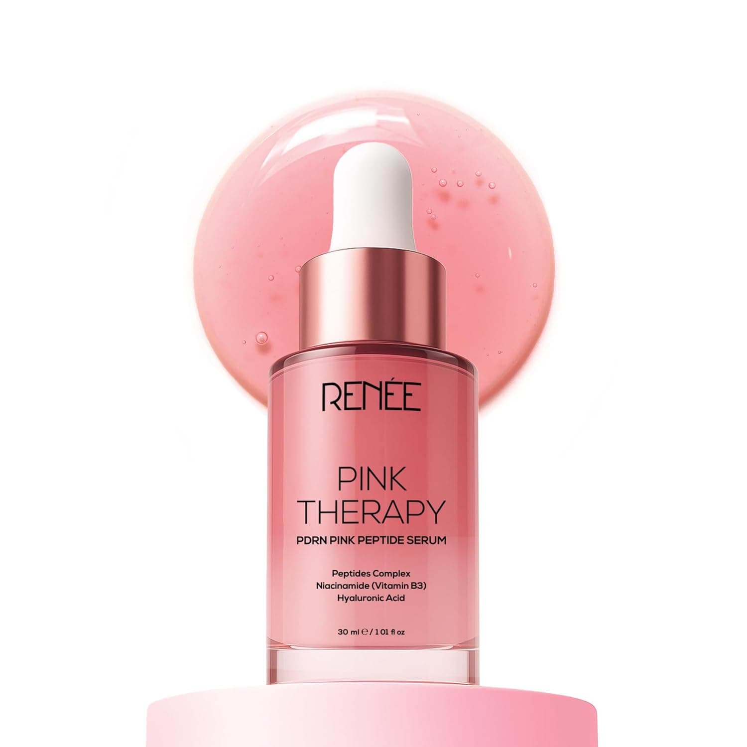 Pink Peptide Face Serum with Niacinamide & Hyaluronic Acid, 30 ml