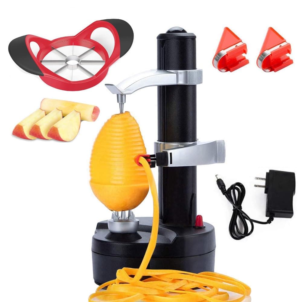 Automatic Electric Fruit and Vegetable Peeler with Apple Slicer Corer
