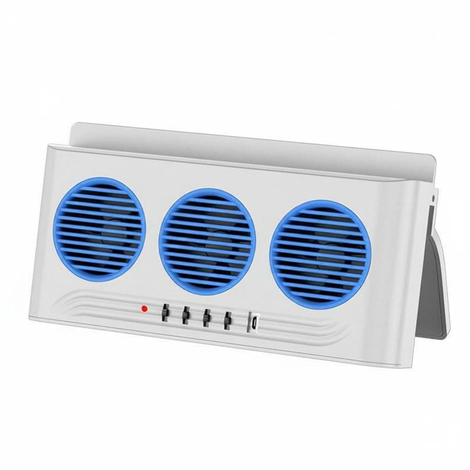 Solar Car Window Exhaust Fan with Triple Cooling Fans and Emergency Warning Light