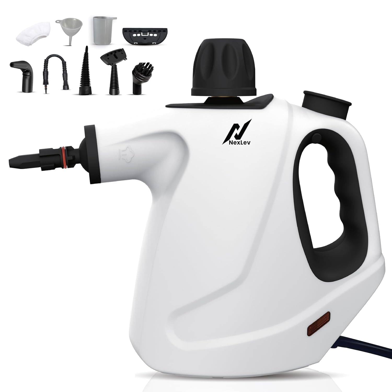 Handheld Pressurised Steam Cleaner, 450ml Multi-Surface Cleaning Machine with 9 Accessories