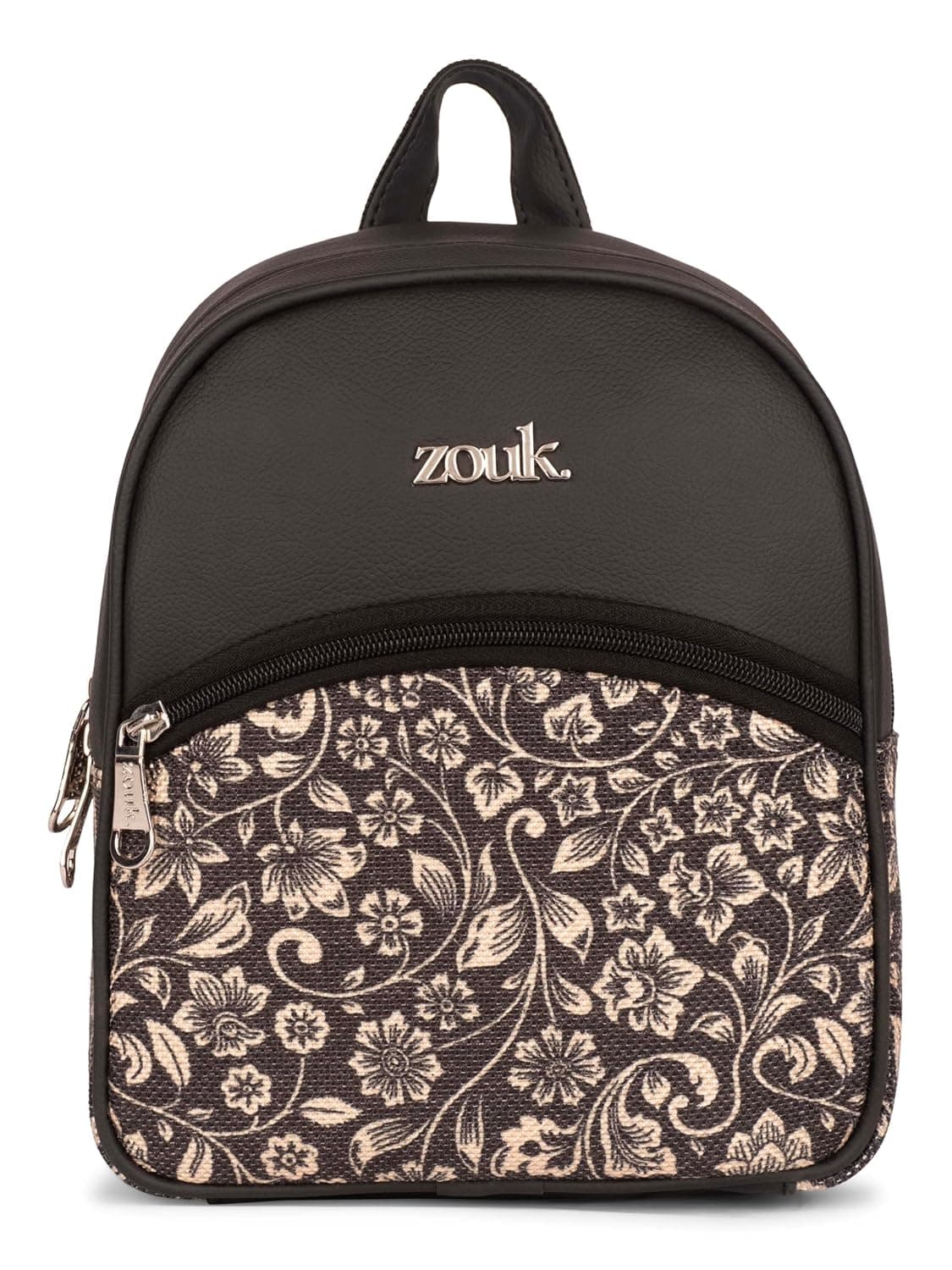 Mini Daypack Backpack for Women, Compact Vegan Leather Casual Backpack