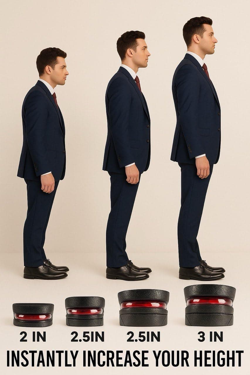 Height Increase Insoles, Invisible Shoe Lift Pads 1-3 Inch for Men & Women
