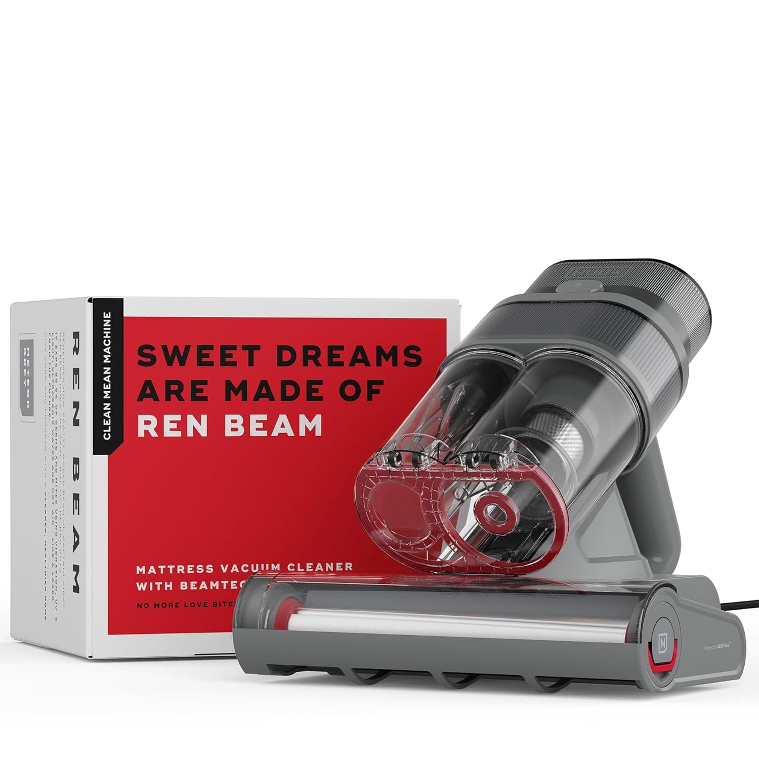 Mattress and Sofa Vacuum Cleaner with UV-C, Ultrasonic and Hot Air Dust Mite Removal