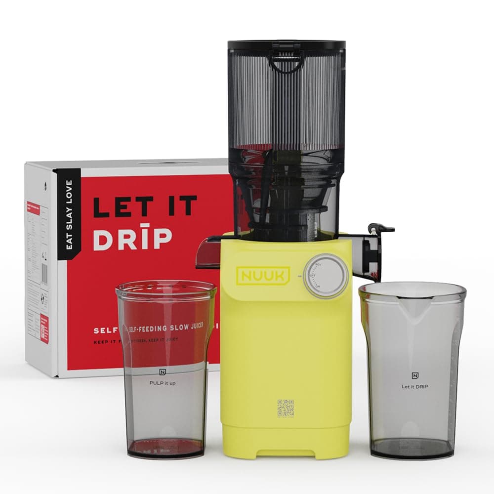 Cold Press Juicer with 108mm Wide Chute, Tritan Jars