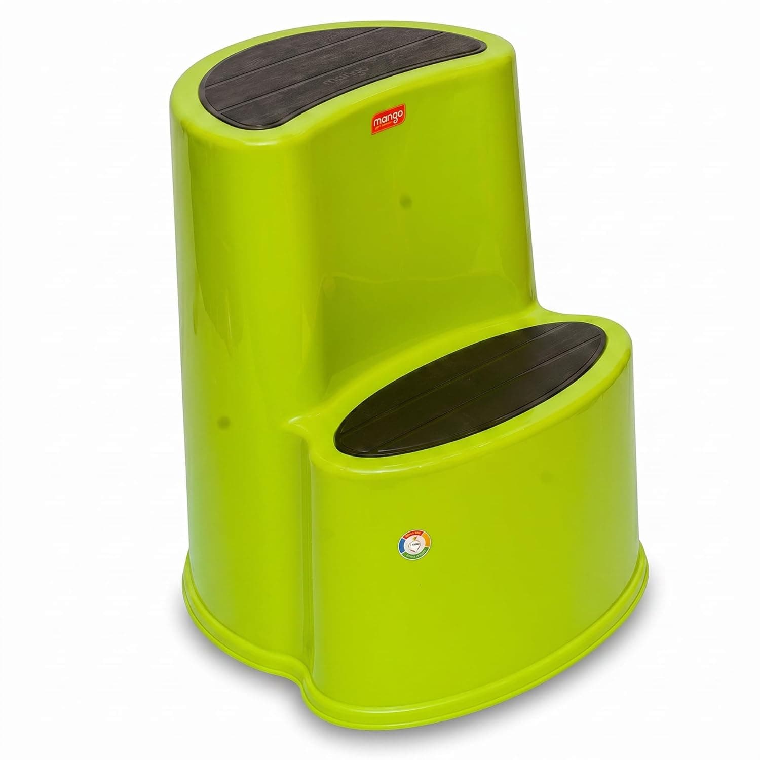 Two-Step Plastic Kitchen Stool with Anti-Skid Surface, Heavy-Duty 220 kg Capacity