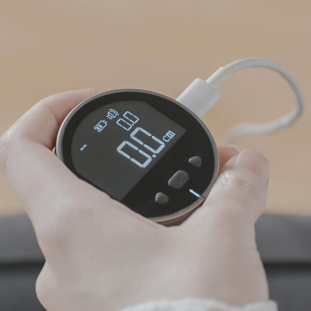 Mini Rolling Digital Tape Measure, Rechargeable LCD Curve and Surface Measuring Tool
