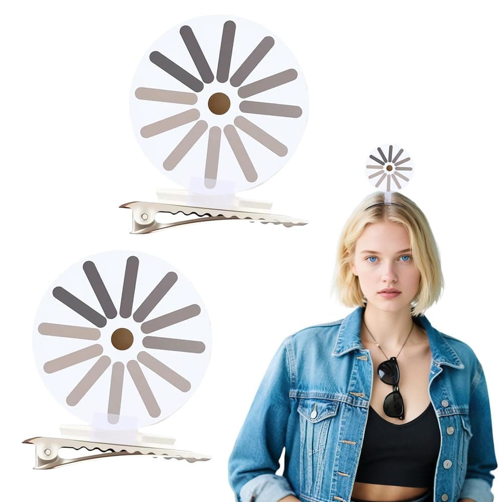 Rotating Loading Spinner Headband, Transparent Funny Hair Accessory Pack of 2