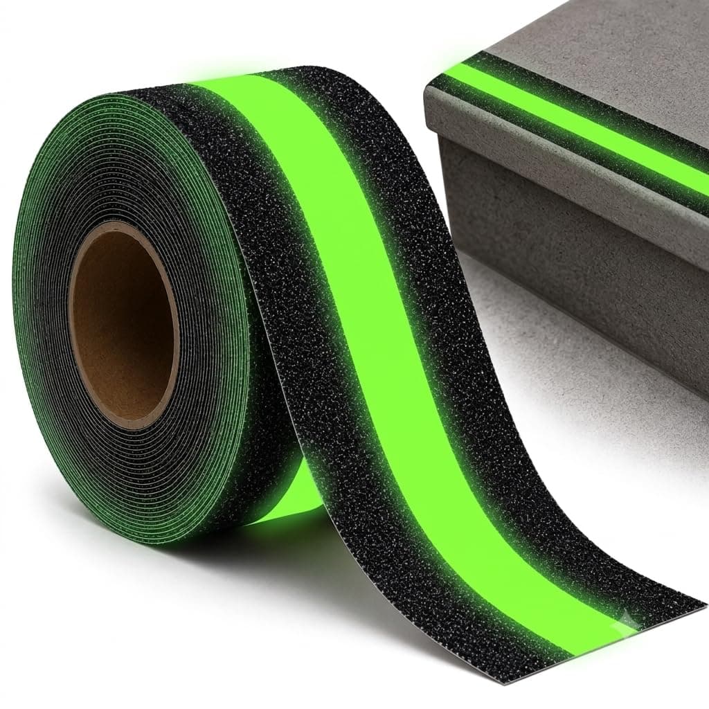 Glow in the Dark Anti-Slip Safety Tape Roll, 2 Inch x 10 Metre