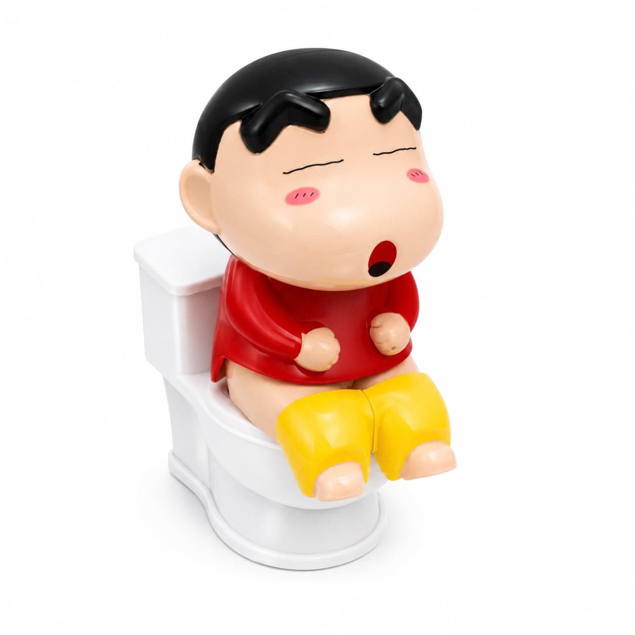 Shinchan Toilet Water Spray Prank Toy, Refillable Mini Squeeze Figure