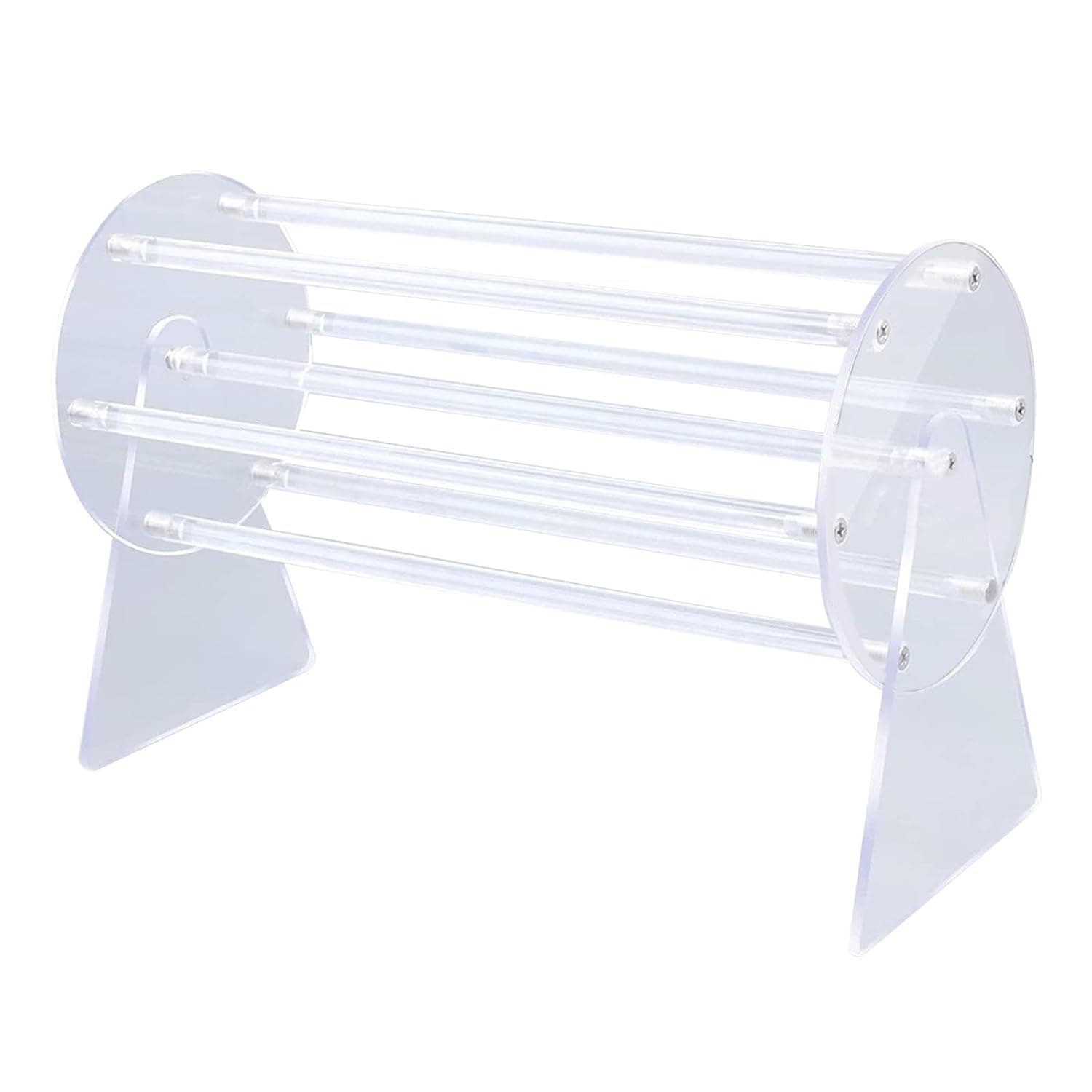 Rotating Acrylic Hair Accessories Organizer Stand, Clear Multi-Bar Display Rack