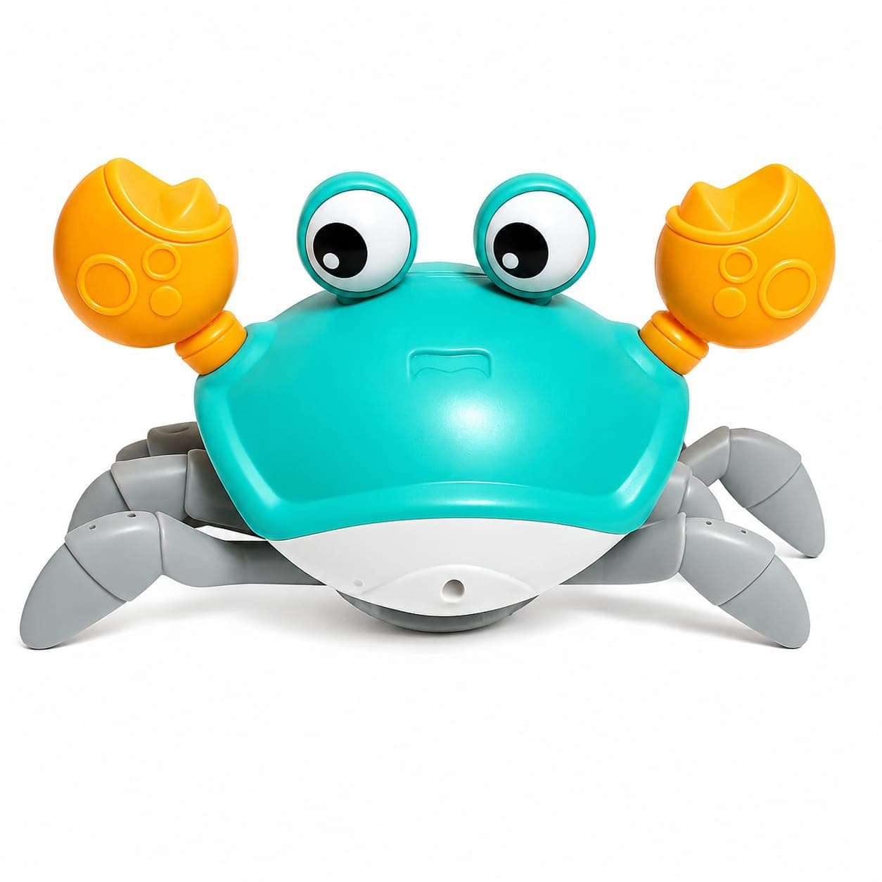 Side-Walking Musical Crab Toy with Obstacle Avoidance and Light-Up Eyes