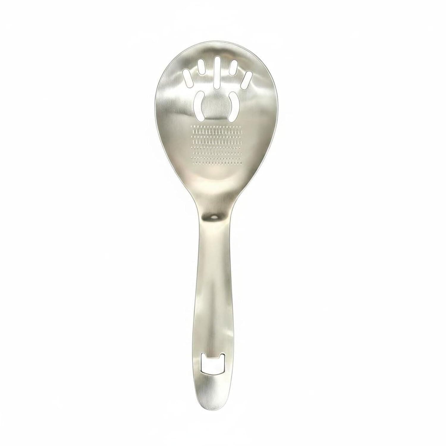 Stainless Steel Garlic Mashing and Oil Draining Spoon